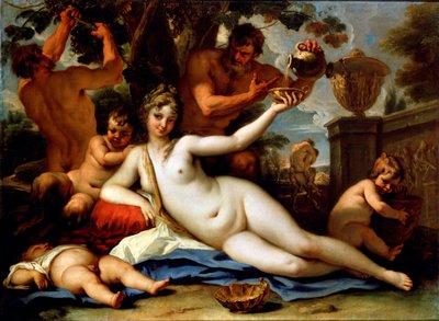 Bacchante og Satyrer, c1713 af Sebastiano Ricci