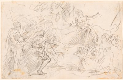 Bibelsk scene [verso] af Sebastiano Ricci