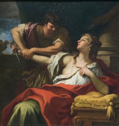 Romerske Lucretia, slutningen af det 17. århundrede (olie på lærred) af Sebastiano Ricci