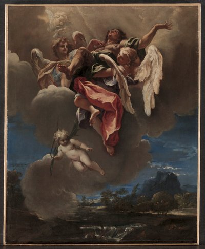 Studie til "An Apotheosis of a Saint" (for San Bernardino dei Morti, Milano) af Sebastiano Ricci