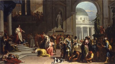 Susanna før Daniel, 1725-26 af Sebastiano Ricci