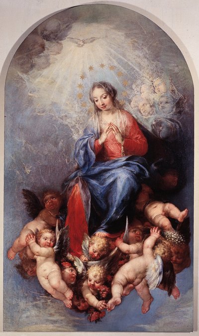 Den ubesmittede jomfru Maria (olie på lærred af Sebastiano Ricci