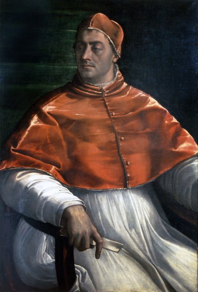 Portræt af Clement VII (Jules de Medici) (1478 - 1534). Maleri af Sebastiano del Piombo. Napoli, Capodimonte Gallerier. af Sebastiano del (c.1485 1547) Piombo