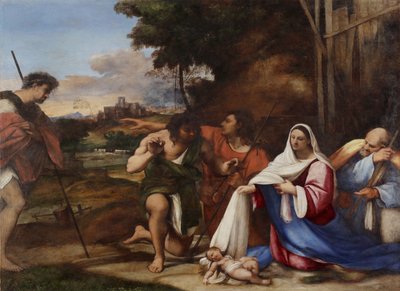 Tilbedelse af hyrderne, 1510 af Sebastiano del Piombo