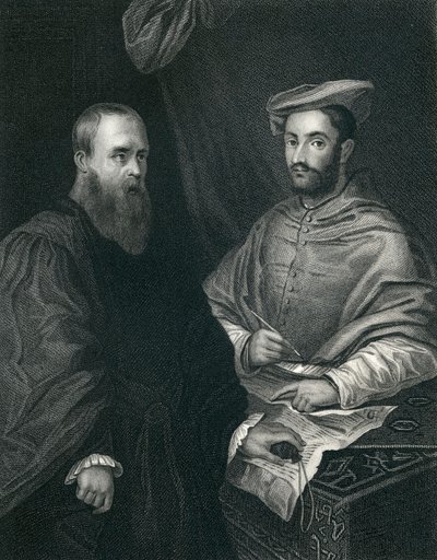 Kardinal Hippolito De Medici og Sebastiano Del Piombo af Sebastiano del Piombo