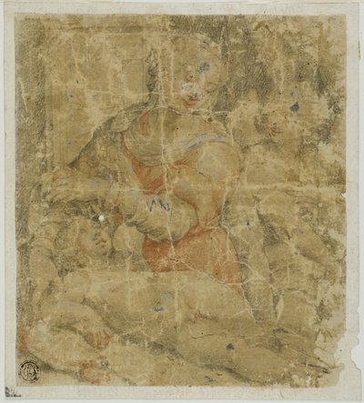 Jomfru og barn med engel af Sebastiano del Piombo