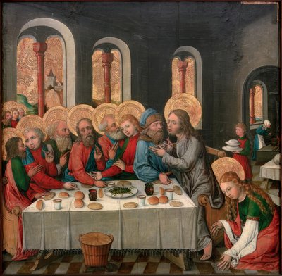 Kristi besøg i Lazarus hus af Seeschwäbischer Meister