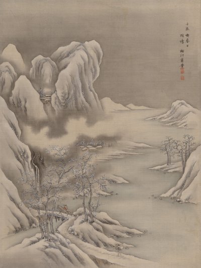 Vinterscene, 1892. af Seki Shuko