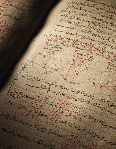 Et kompendium af afhandlinger om astronomi og matematik af Nasir Al-Din Muhammad bin Al-Hasan Al-Tusi af Seljuq Dynasty