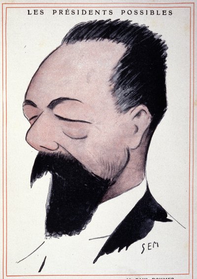 Portræt af Paul Doumer (1857 - 1932), fransk statsmand, af Sem (1863 - 1934). af Sem