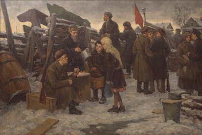 Morgen på barrikaderne. af Semyon Gavrilovich Nikiforov