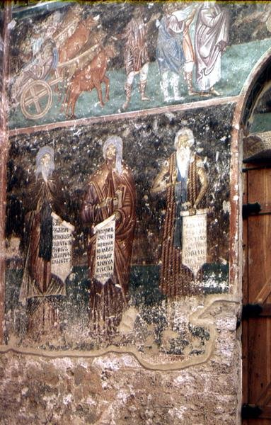 Detalje fra Jomfruens Dormition af Serbian School