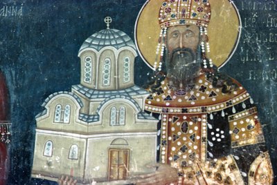 Kong Stephen Uros II Milutin (r.1282-1321) af Serbian School