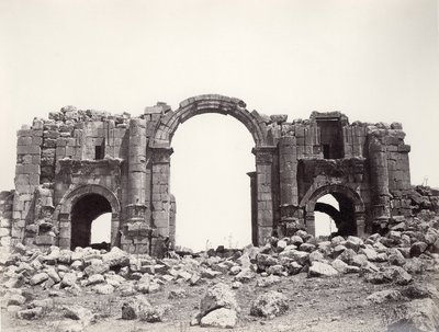 Hadrians bue ved Jerash, 1867 af Sergeant Henry Phillips