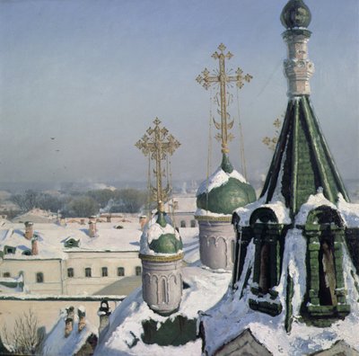 Udsigt fra et vindue af Moscow School of Painting, 1878 af Sergei Ivanovich Svetoslavsky
