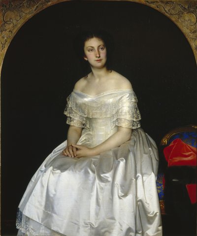 Portræt af prinsesse Maria Vasilyevna Vorontsova 1819-1894, 1851 af Sergei Konstantinovich Zaryanko