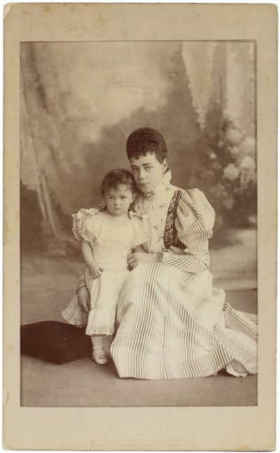 Storhertuginde Xenia Alexandrovna af Rusland med datteren Irina, ca. 1882 af Sergei Lvovich Levitsky