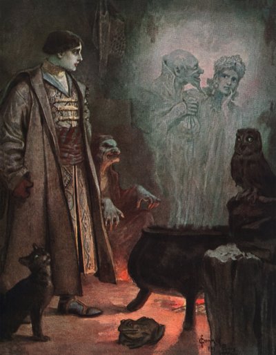 Spåkone, ca. 1900 (postkort) af Sergei Sergeevich Solomko
