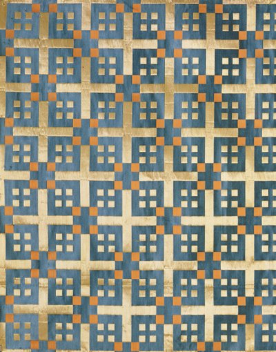 Olovyanishnikov Manufactory Half-Silk Satin, begyndelsen af det 20. århundrede (tekstil) af Sergei Vashkov