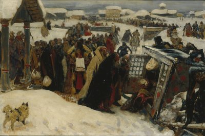 Ankomsten af en voivode, 1907 af Sergej Vasilevic Ivanov