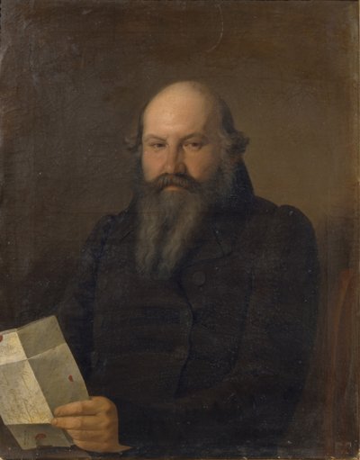 Portræt af Osip Mikhailovich Senkov 1790-1851, 1836 af Sergey Konstantinovich Zaryanko