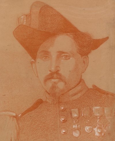 Portræt af en italiensk soldat af Severin Falkman