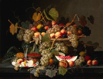 Stilleben med frugt af Severin Roesen