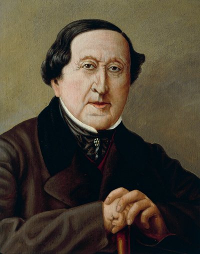 Italien, Portræt af den italienske komponist Gioacchino Rossini af Severini Severini