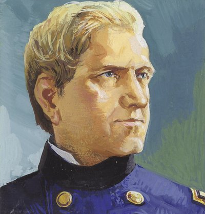 General Edward Canby (gouache på papir) af Severino Baraldi