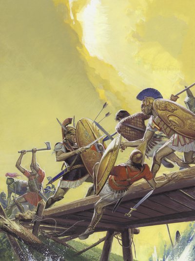 Horatius ved broen af Severino Baraldi