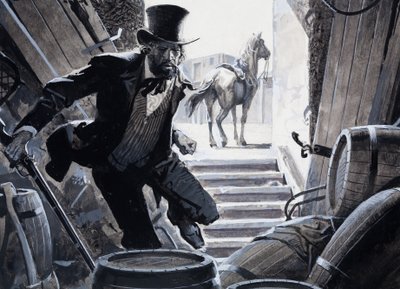 William Bent (gouache på papir) af Severino Baraldi