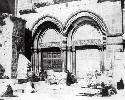 Indgang til Den Hellige Gravs Kirke, 1865 af Sgt. James M. McDonald