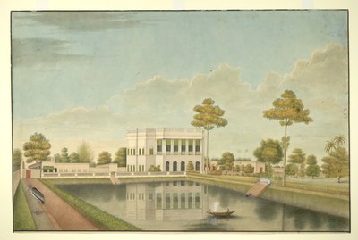 Tilføj Or 488 Calcutta hus omgivet af en have med tank og udhuse af Shaik Muhammad Amir of Karraya