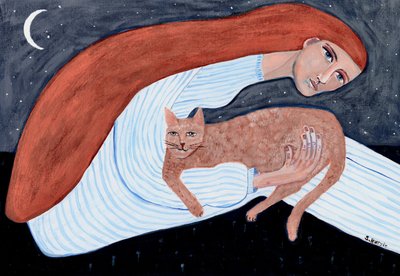 Drømmende kattenat – en varm omfavnelse af Sharyn Bursic
