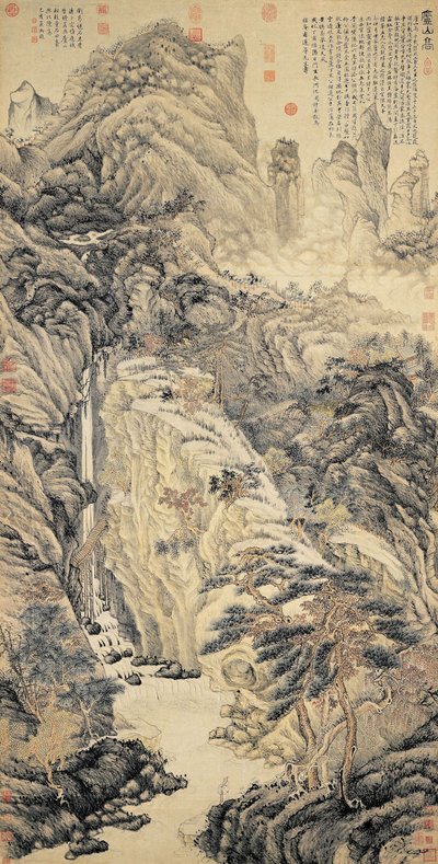 Lofty Mount Lu 廬山高 af Shen Zhou