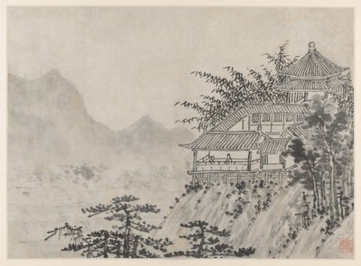 Tolv udsigter over Tiger Hill, Suzhou: The Thousand Acres of Clouds af Shen Zhou