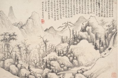 Mountain Retreat, dateret til 1654-55. af Shi Lin
