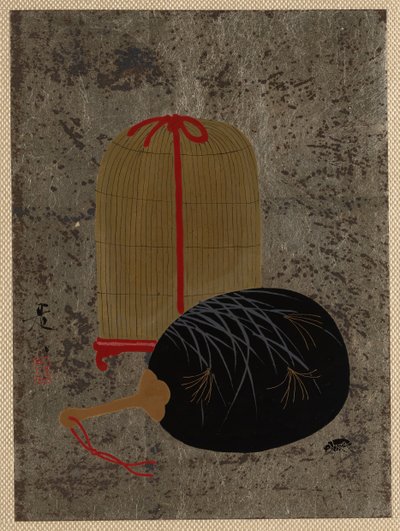Ventilator og insektbur. af Shibata Zeshin