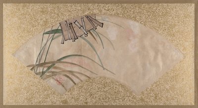Blomster lyserøde og hvide og Blade, Klappere, slutningen af 1800-tallet. af Shibata Zeshin