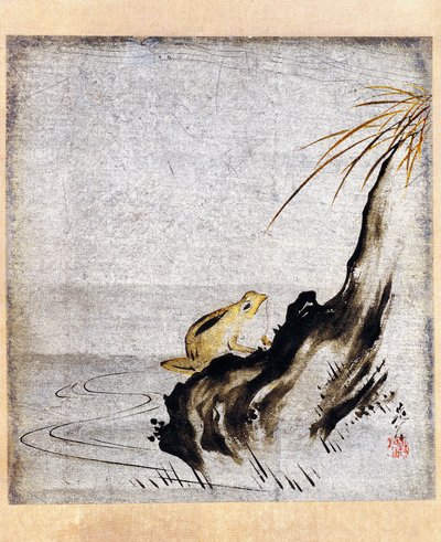 Frø i dam af Shibata Zeshin