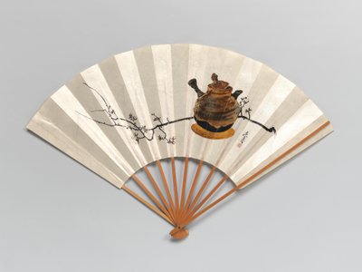Blommegren og tekande. af Shibata Zeshin
