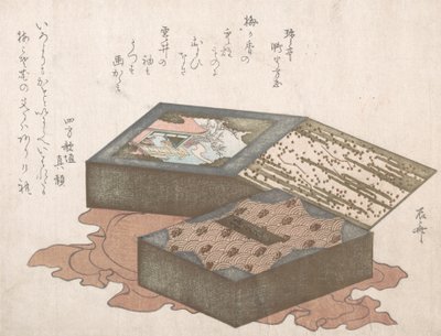 Kager i æske med indpakningsdug, 1800-tallet., 1800-tallet. af Shinsai