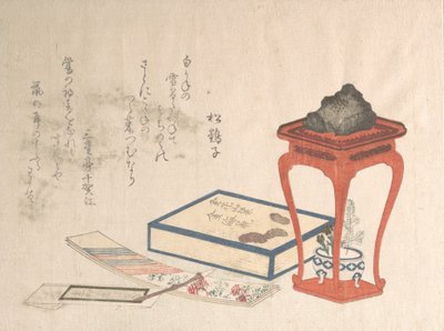 Stativ, æske og skrivepapir, sandsynligvis 1816., sandsynligvis 1816. af Shinsai