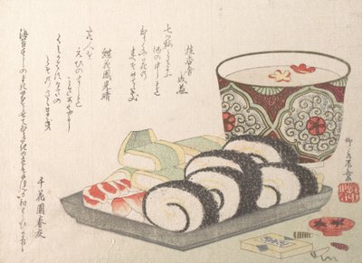 Sushi vineddiket fisk og ris mad. af Shinsai