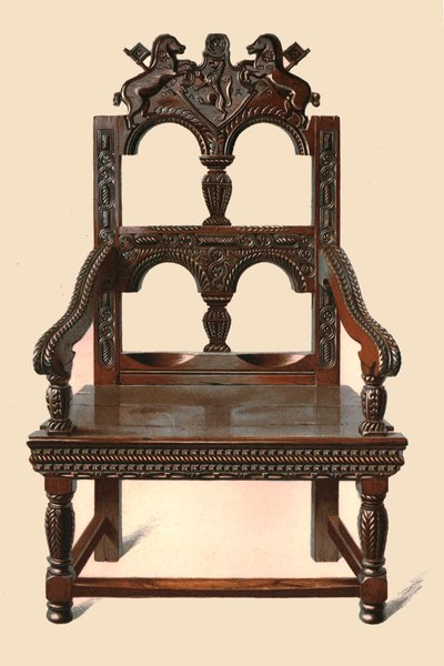Eg Cacqueteuse stol, 1904 af Shirley Charles Llewellyn Slocombe