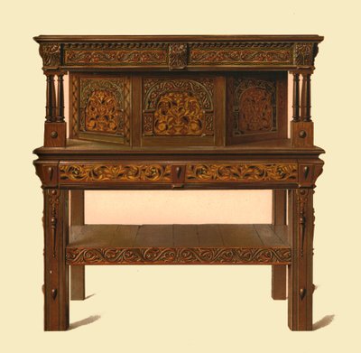 Eg stående buffet, 1904 af Shirley Charles Llewellyn Slocombe