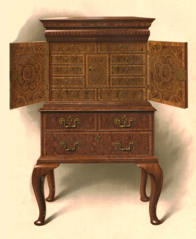 Valnøddeskab, 1906 af Shirley Charles Llewellyn Slocombe