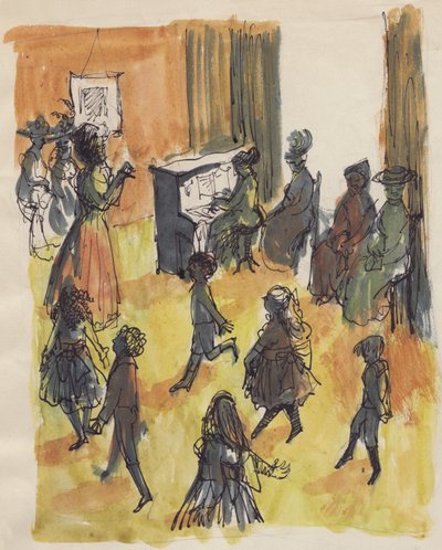 Dansekursus, c1950. af Shirley Markham