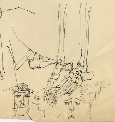 Ansigter og fodknogler, 1953. af Shirley Markham