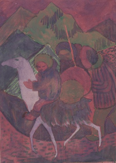 Figur på en hest, c1950. af Shirley Markham